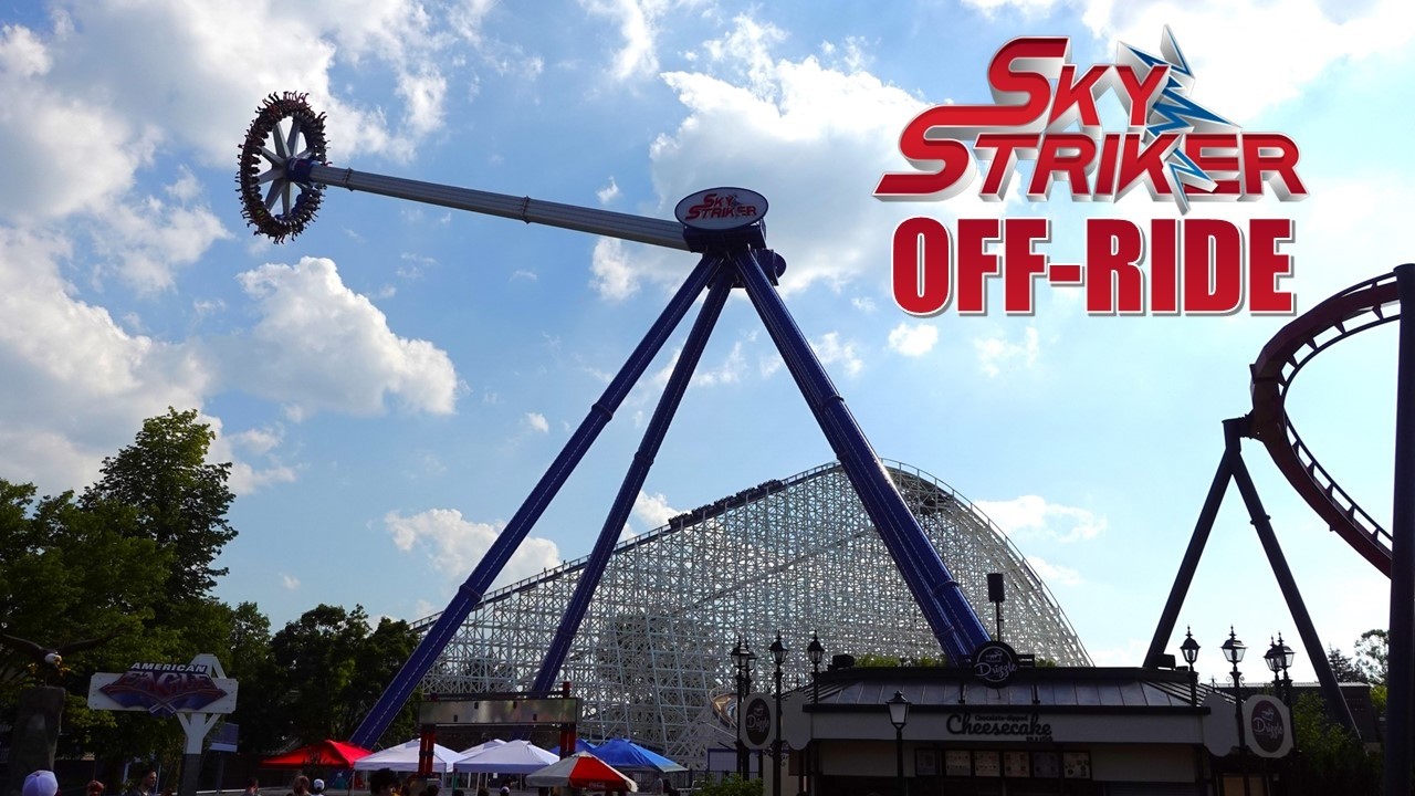 Sky Striker Off-Ride Footage (2024), Six Flags Great America Giga Discovery | Non-Copyright