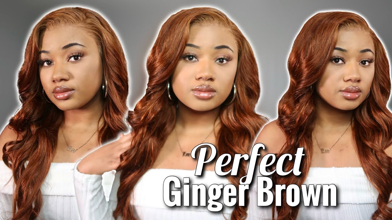 ORANGE GINGER ➡️  GINGER BROWN 🔥 | Water Color Method on Loose Wave Lace Front Wig | Nadula Hair