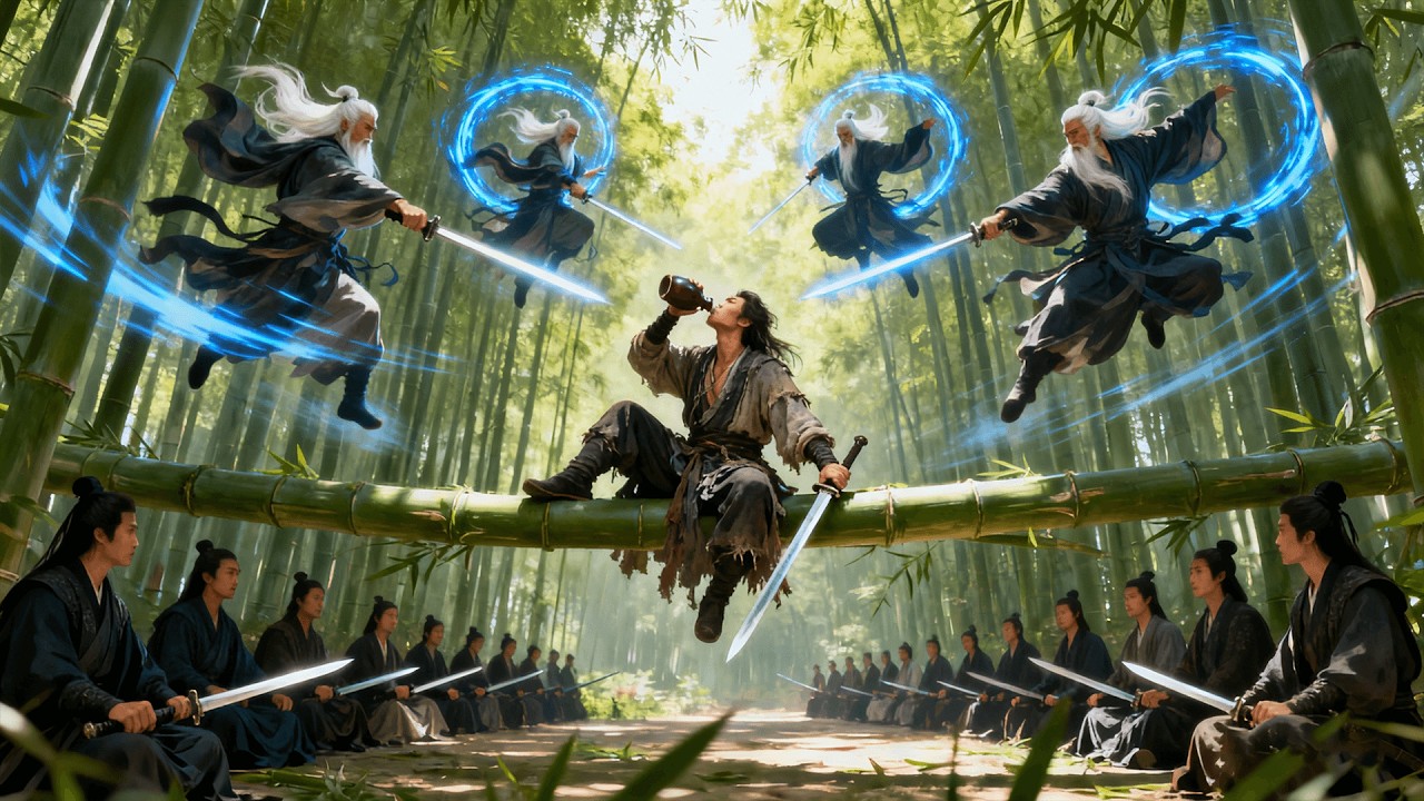 任人羞辱的少年竟是個絕世高手，1招獨孤九劍吊打無數頂尖高手！ #功夫 #kungfu