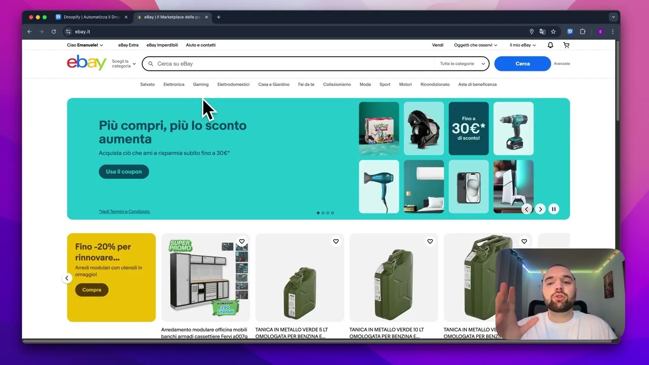 Tutorial Droopify | #09 Creare Account eBay per iniziare a vendere GRATIS, Come vendere su eBay