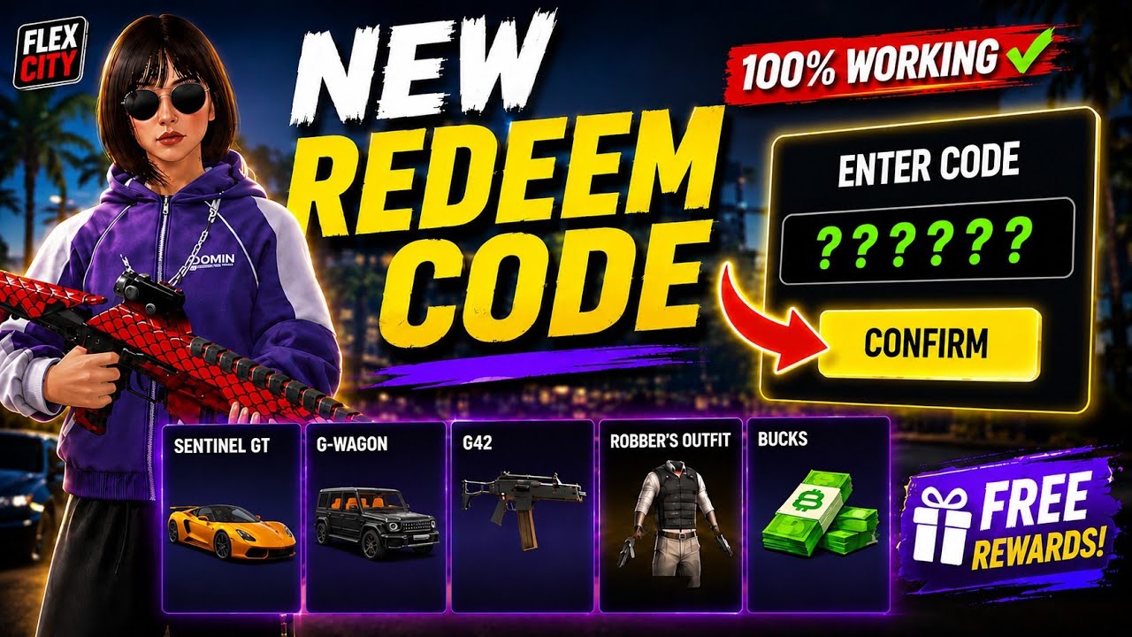 🔥 NEW Flex City Redeem Code 2026 | 100% Working Free Rewards
