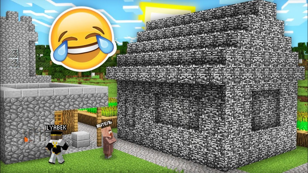 👀QISHLOQIGA PRANK, QISHLOQINI UYINI SOXTA BEDROKDAN QILDIM ! | MINECRAFT UZBEK TILIDA