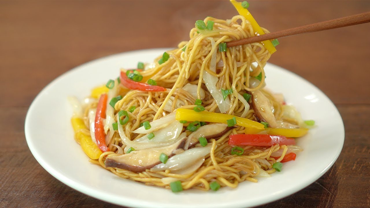 Приготовление овощной жареной лапши :: Легкая, но вкусная лапша