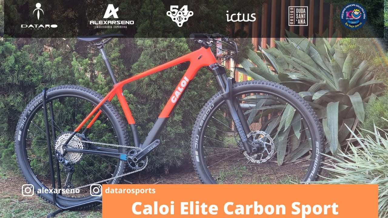 Bicicleta Caloi Elite Carbon Sport Shimano SLX. MTB Aro 29