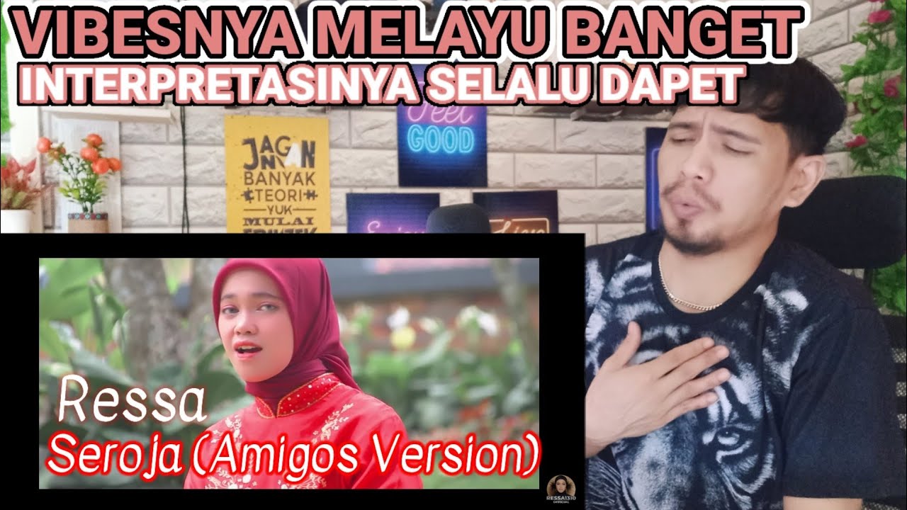 Ressa Cover Seroja - (Amigos Version) | Ujang Halu Reaction