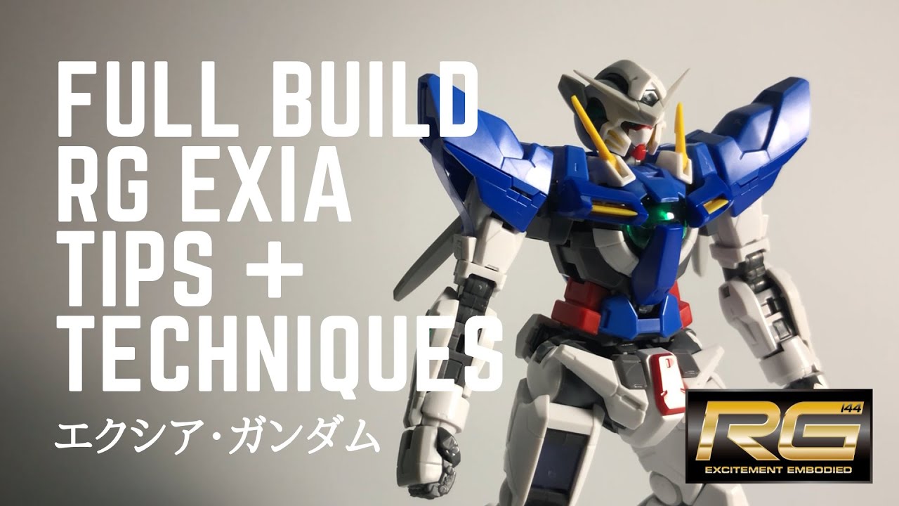Full Build Up : RG 1/144 GN-001 Gundam Exia | Step by Step with Tips and Techniques (RG) ガンダムエクシア