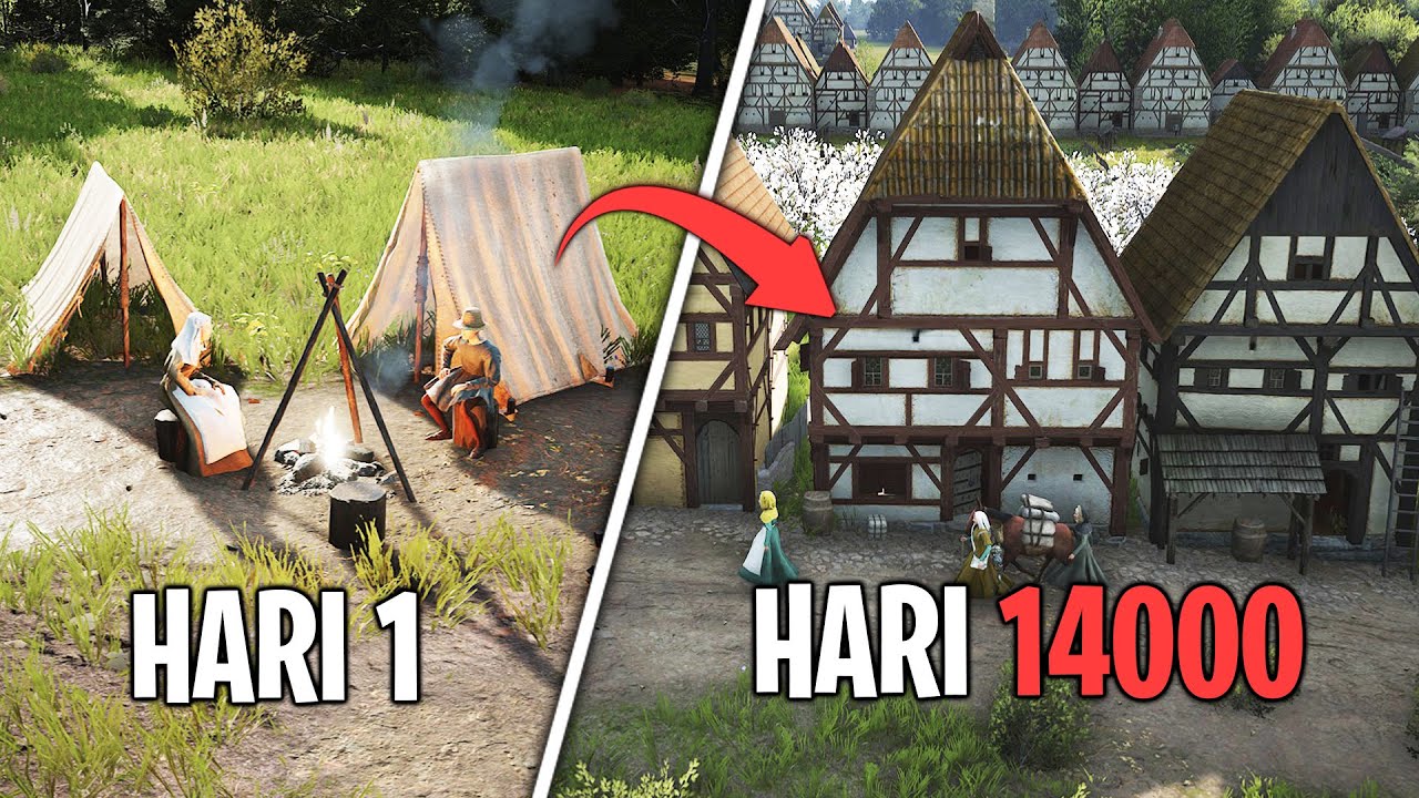 14000 Hari Berkuasa dan Membangun Desa di Manor Lords..