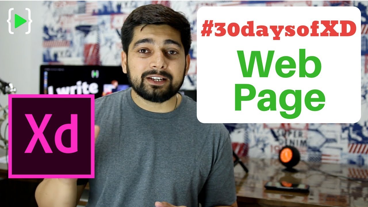 Design a web page in XD