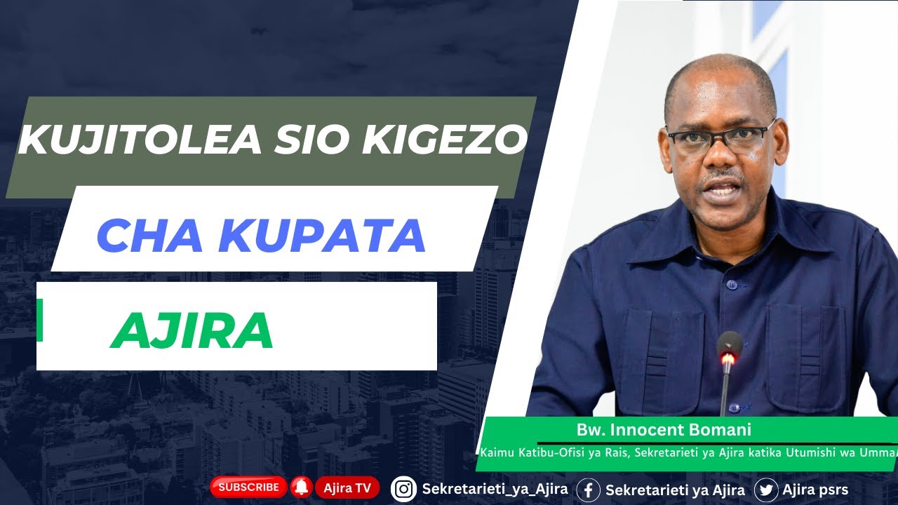 KUJITOLEA SIO KIGEZO CHA KUPATA AJIRA