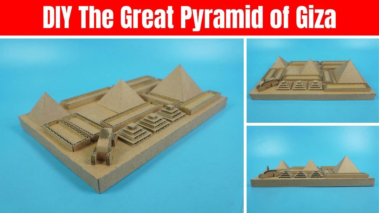 How to Make Pyramids Using Cardboard | DIY The Great Pyramid of Giza | Ancient Egypt Pyramid Project