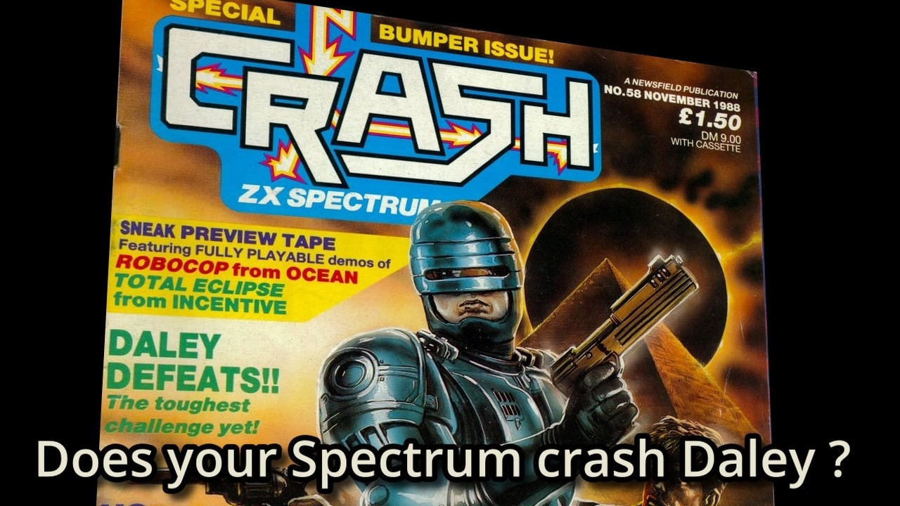 Журнал Crash, выпуск 58 — Топ-10 игр для ZX Spectrum за ноябрь 1988 года.