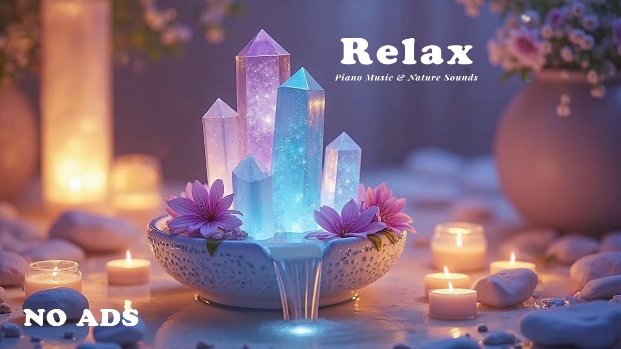 Instant Relax with Water Sounds & Piano Music🌿Anxiety Relief, Calm Mind