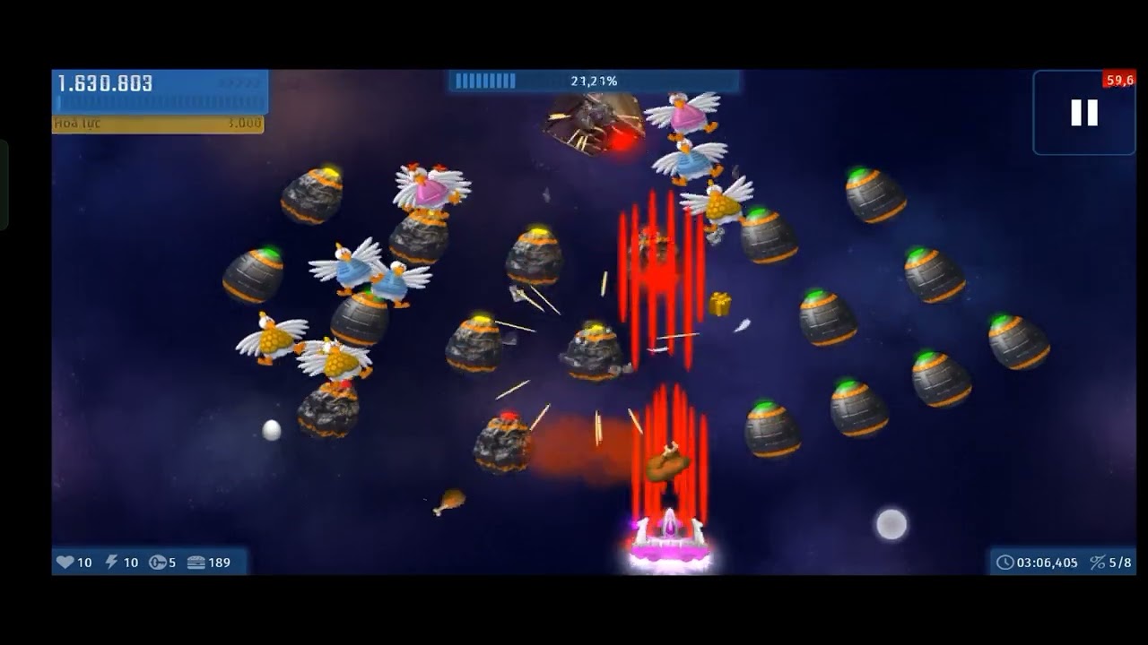 Ngày đầu tiên khi mình làm tựa game chicken invaders universe