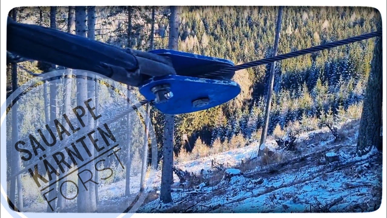 🪵 Holz Rücken 🌲 vom Seilbahn-Gelände ins Harvester-Gelände 🌲