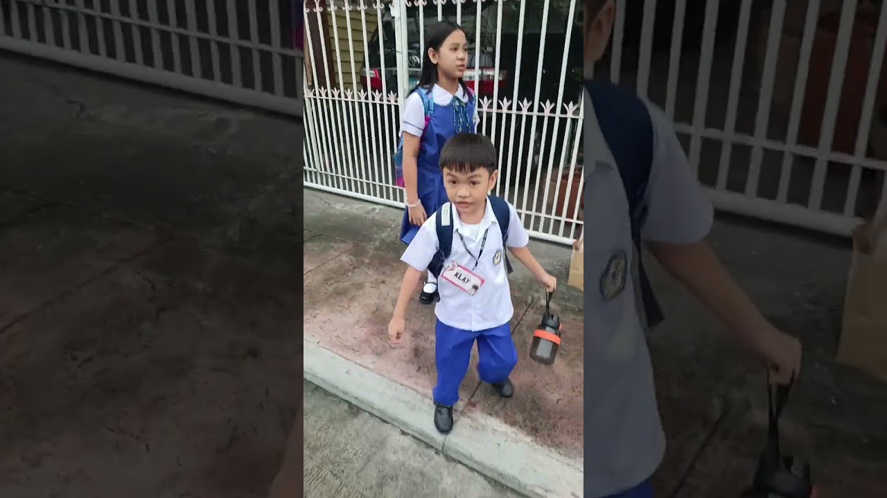 Ariadne and Klay first day of school