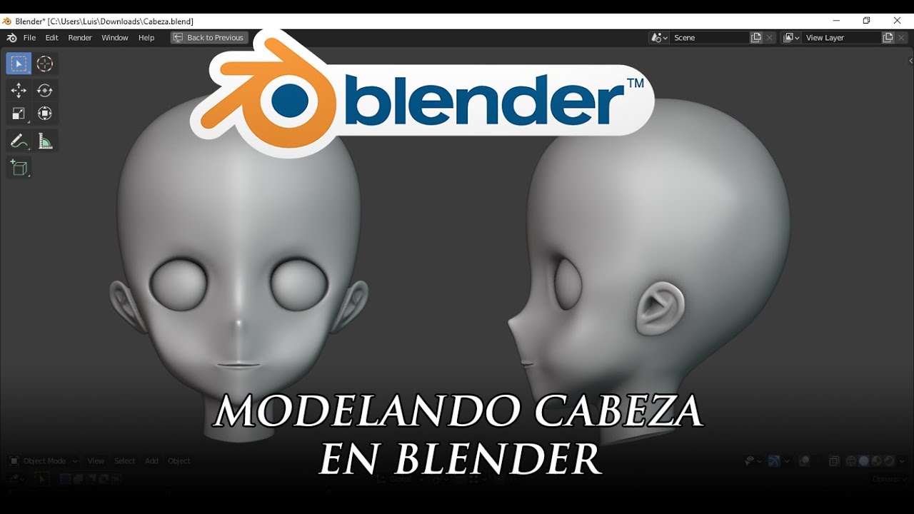 07 - Modelado Cabeza de Personaje en Blender