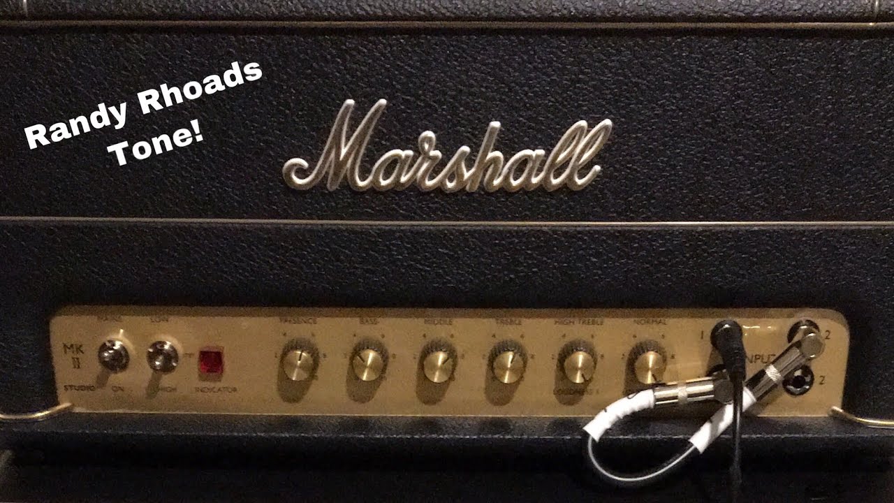 Randy Rhoads tone plexi