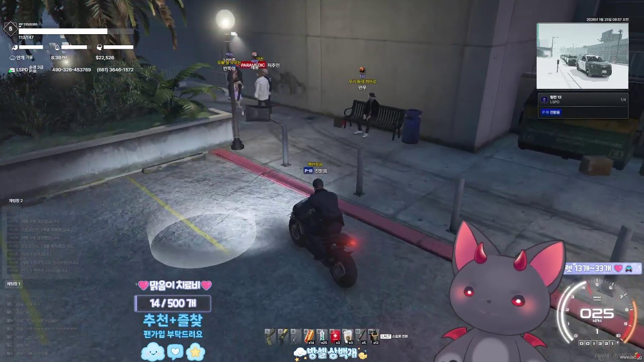GTA5 파이브엠[LAC] 경찰 진맑음 LIVE
