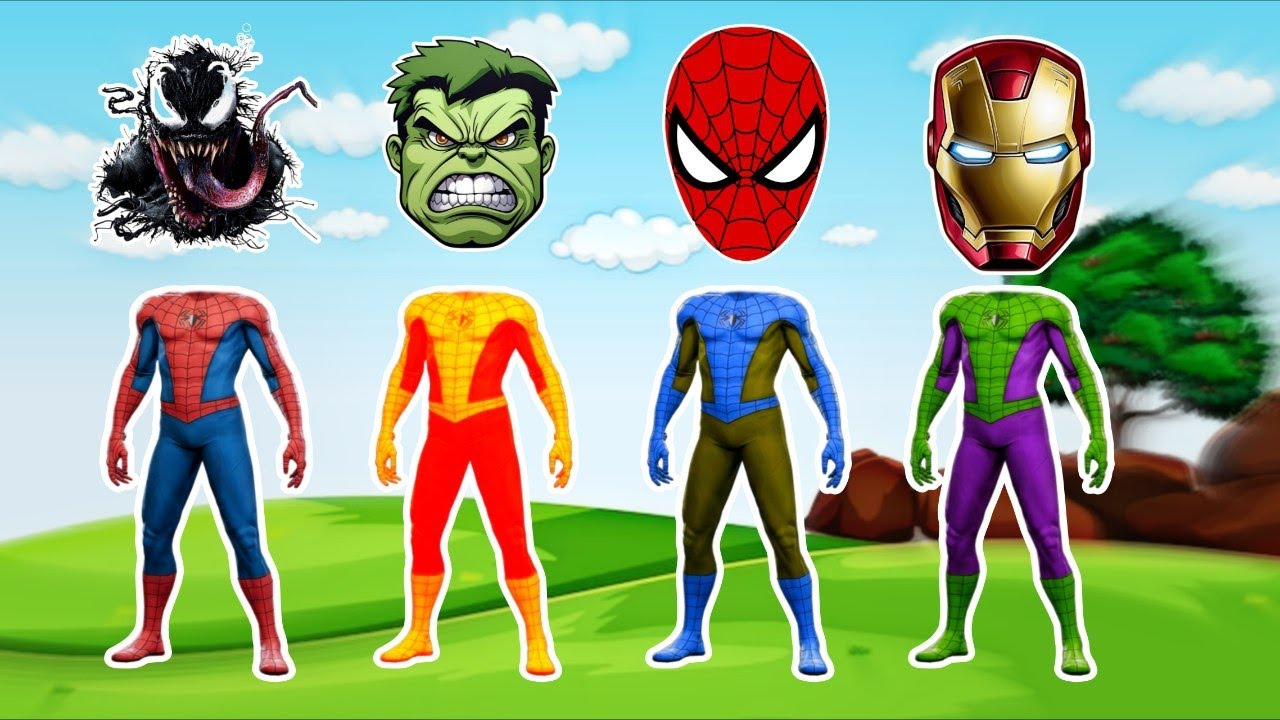 Match the Head to the Body 🦸‍♂️ | Superhero Guessing Game