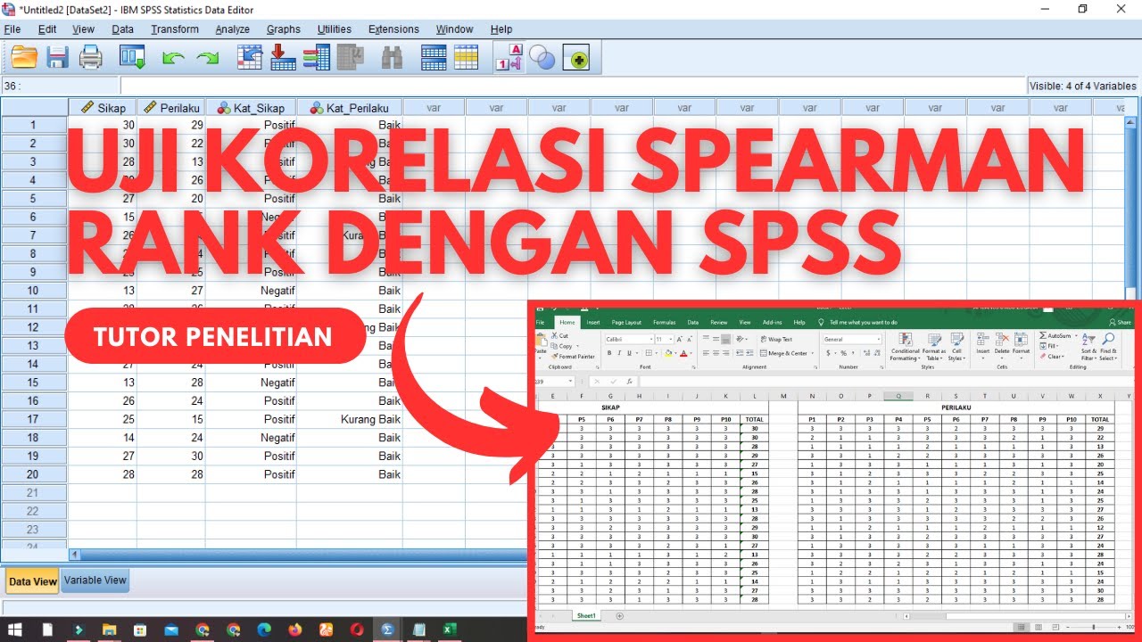 Cara Uji Analisis Korelasi Spearman Rank Menggunakan SPSS