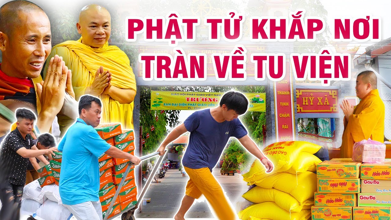 Phật tử khắp nơi tràn về chùa Tu viện Minh Đạo để thay thầy chăm lo cho các bé | Thầy Thích Minh Đạo