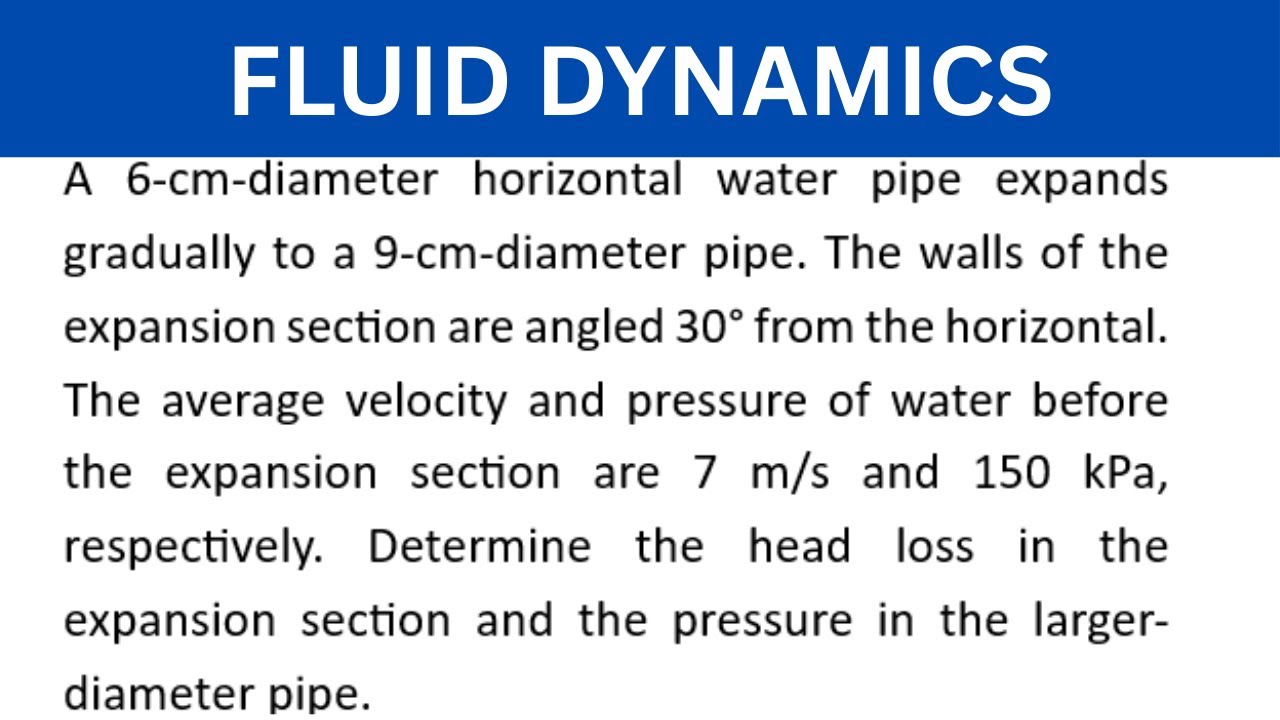 Flow in Pipes(Calculating for Head loss), Example 2