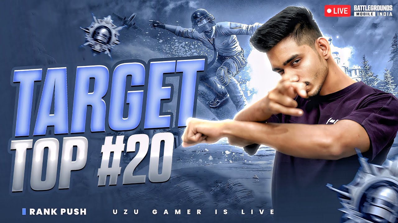 ROAD TO TOP 20  | CONQUEROR RANK PUSH DAY 10 | BGMI LIVE | UZU GAMER