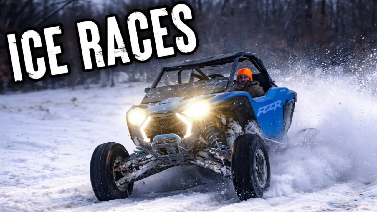 Polaris Pro S 2026 года выезжает на лед озера Хоутон.