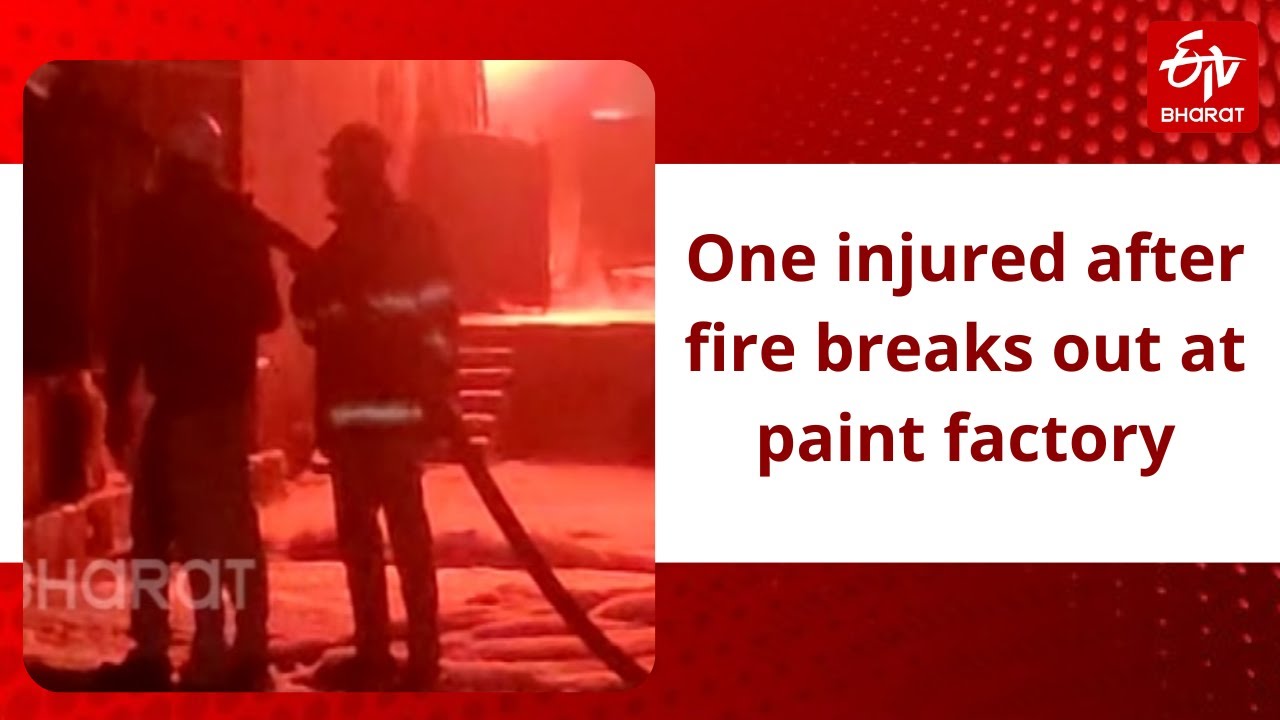 Raipur: One injured after fire breaks out at paint factory