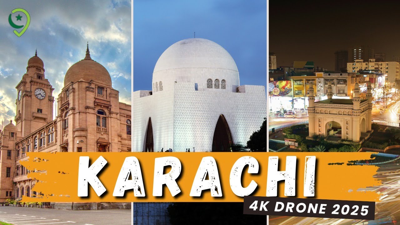 Karachi 2025 | Stunning 4K Drone Views of Pakistan's City of Lights 🌆