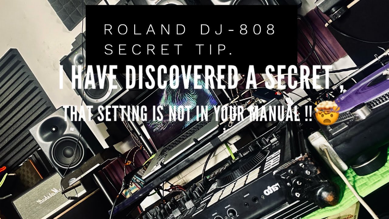 Roland DJ-808  Tip / THE SUPER SECRET SETTING YOU NEVER SAW IN YOU MANUAL !