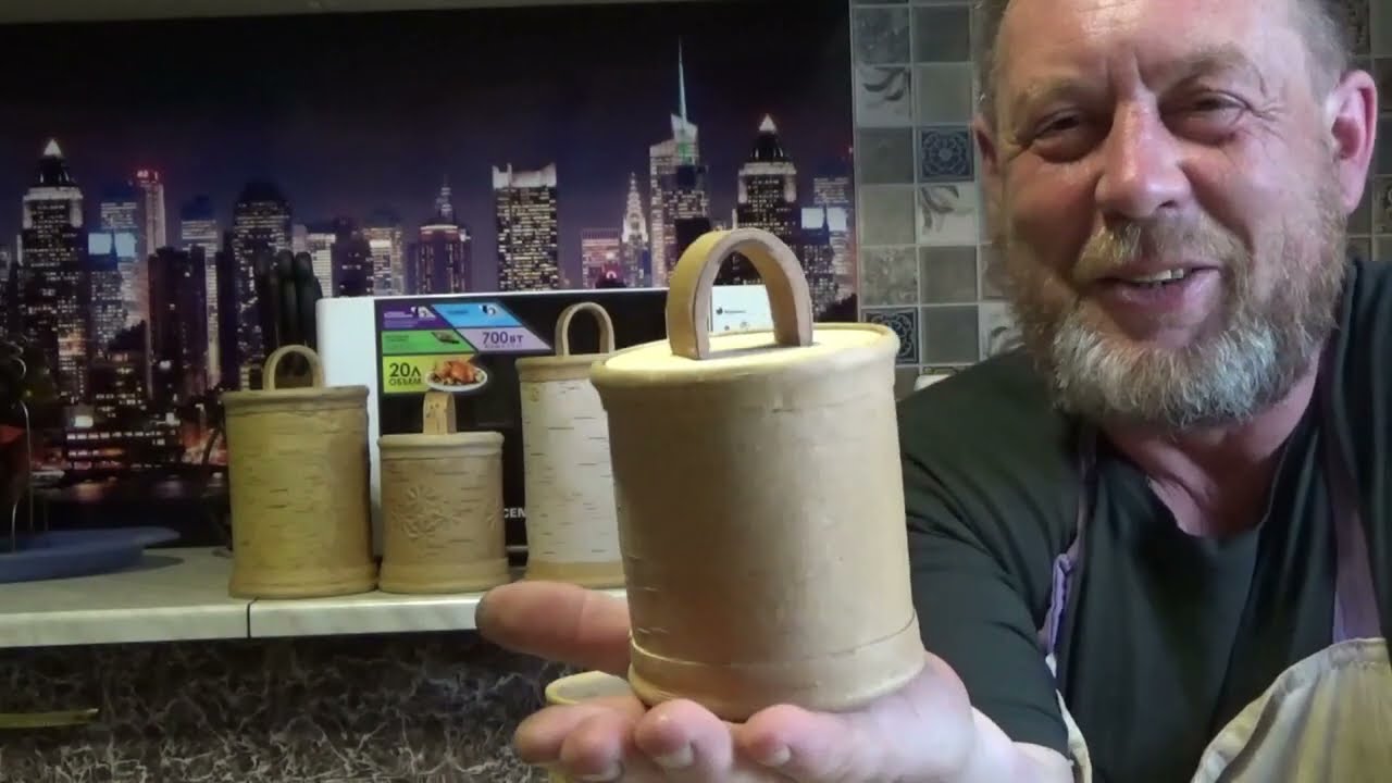 Теснение, тонировка, осветление туесков из бересты