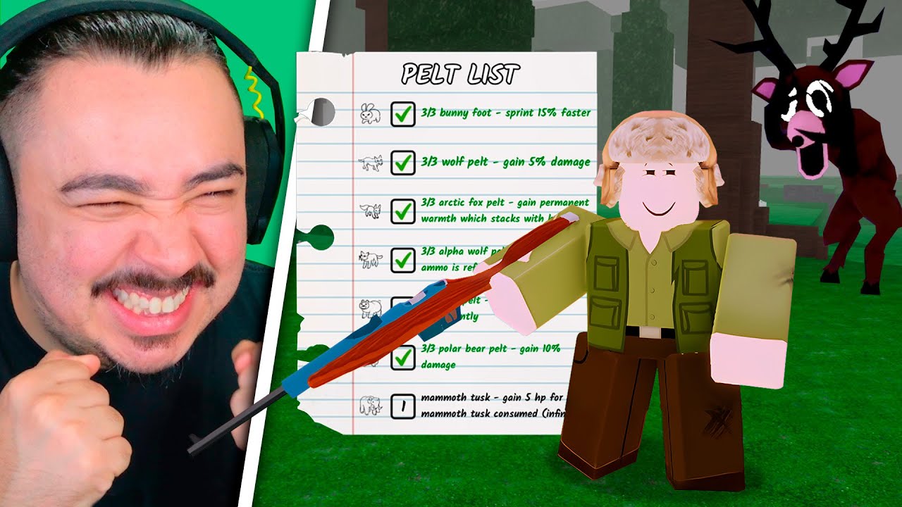 A NOVA CLASSE BIG GAME HUNTER É A MELHOR DO JOGO!! | 99 NOITES NA FLORESTA - ROBLOX