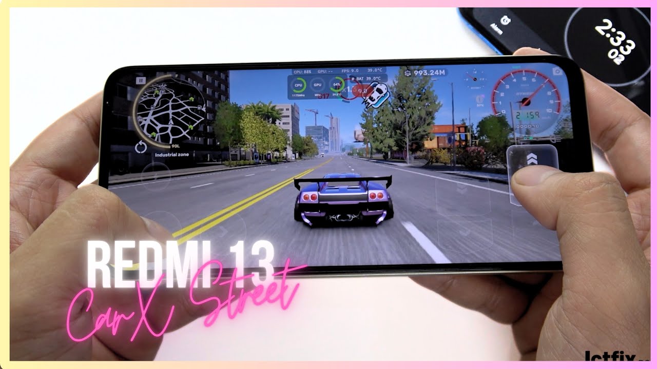 Xiaomi Redmi 13 CarX Street Gaming test | Helio G91 Ultra, 90Hz Display