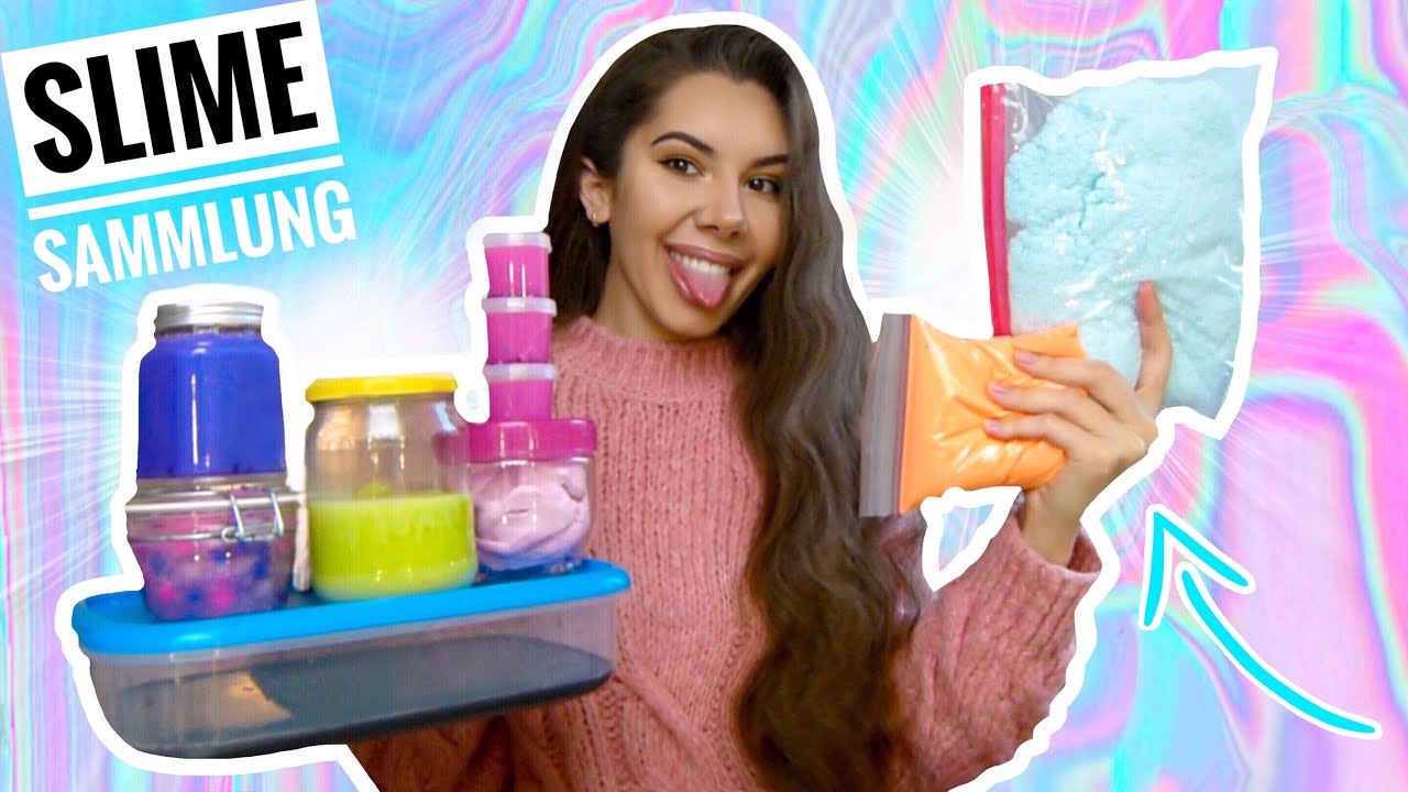 Ich zeige euch meine SLIME SAMMLUNG! - Schleim SMOOTHIE | Valeria Greb