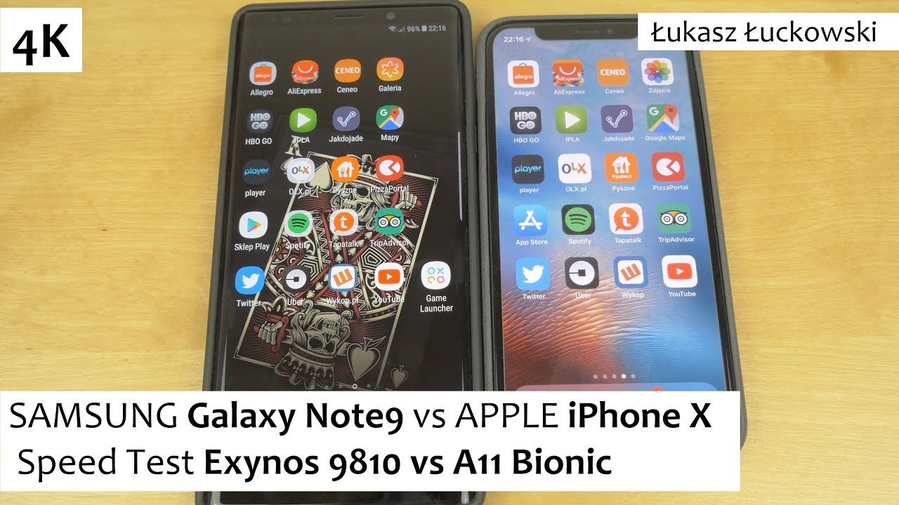 SAMSUNG Galaxy Note9 vs APPLE iPhone X ❗❗❗ | Speed Test | Exynos 9810 vs A11 Bionic