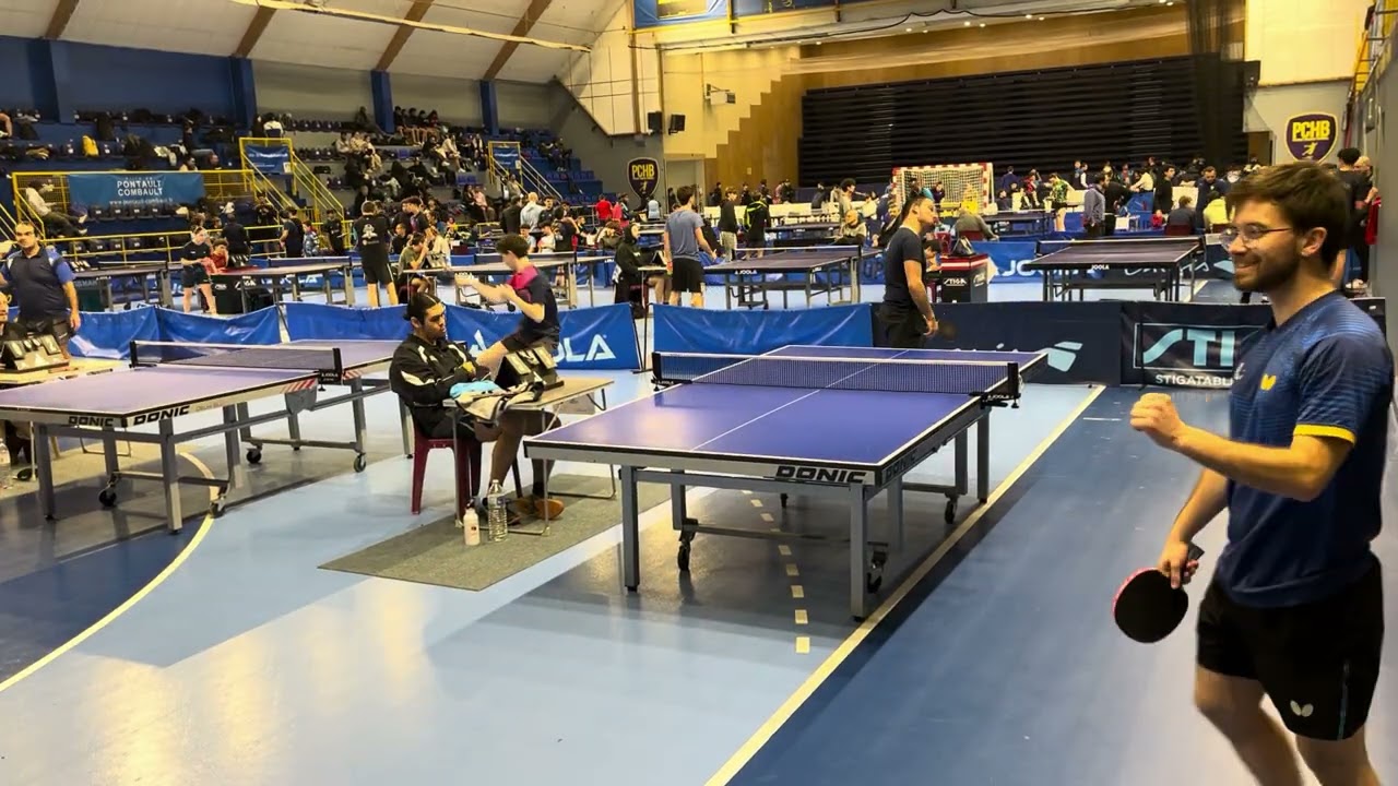 Tournoi de pontault, poule du tableau -1499 Match contre @hugogourseaudTT 1474 en virtuel 