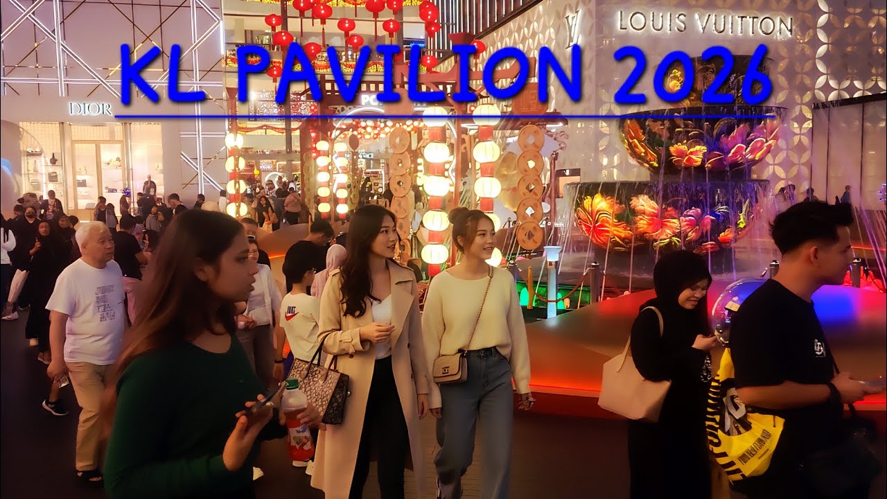 Magical Night Tour of Kuala Lumpur: Pavilion Fountain & City Lights 4k 2026