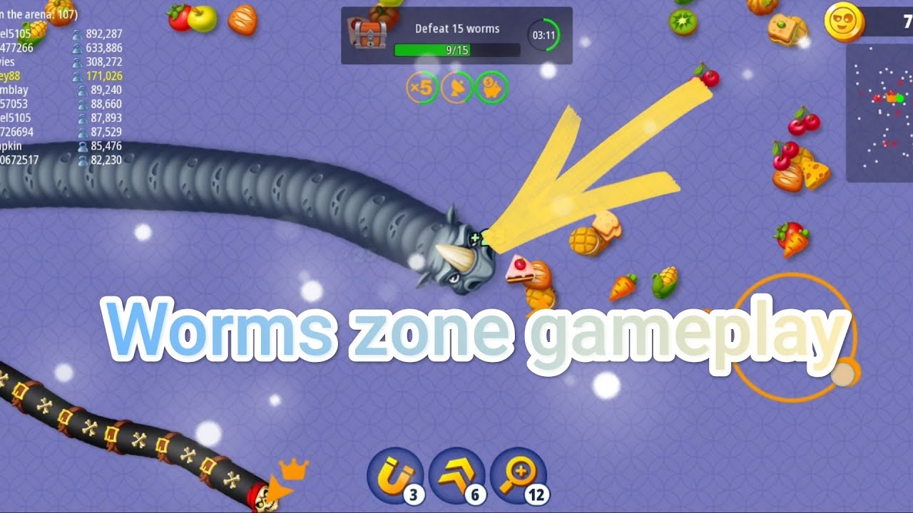 VARUN.GAMING CLUB is live! worms zone