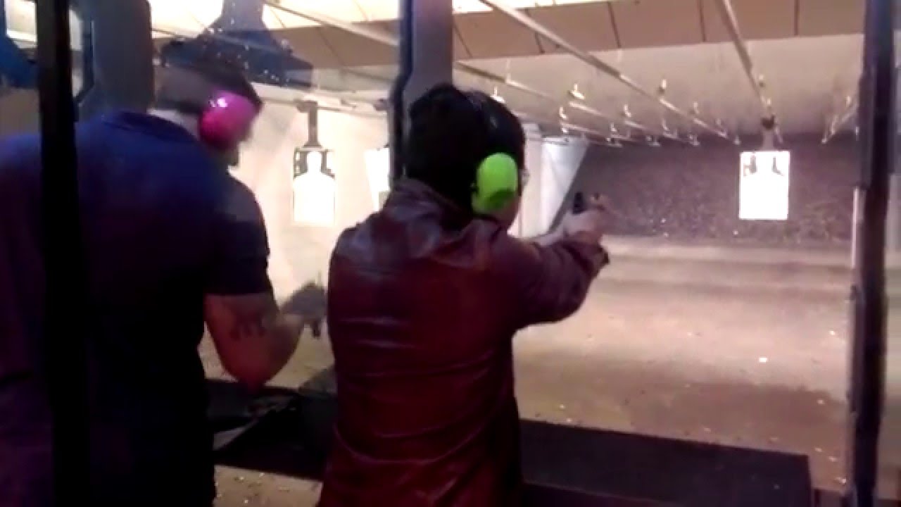 Shooting the USP .45 Pistol at DFW Gun Range