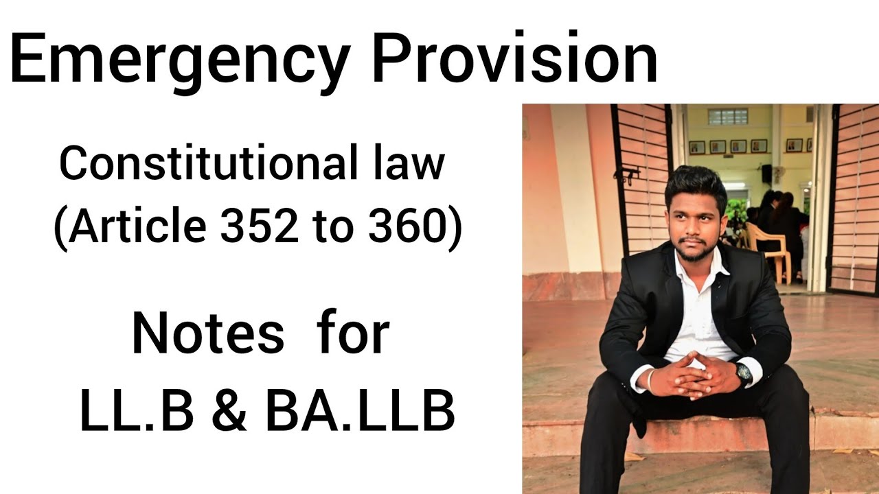 Emergency Provision (Article 352 - 360) | Constitutional Law | National Emergency Explained In Tamil