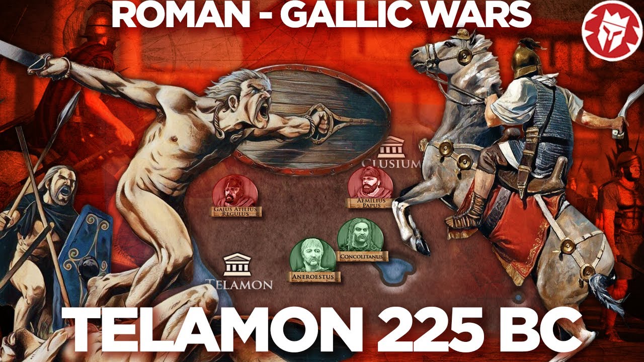 Battle of Telamon 225 BC - Roman–Gallic wars DOCUMENTARY