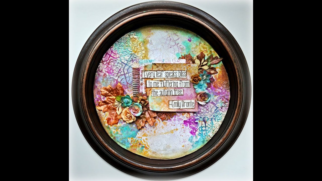Altered Clock- Shadowbox using Magnifique Mixed Media Kit