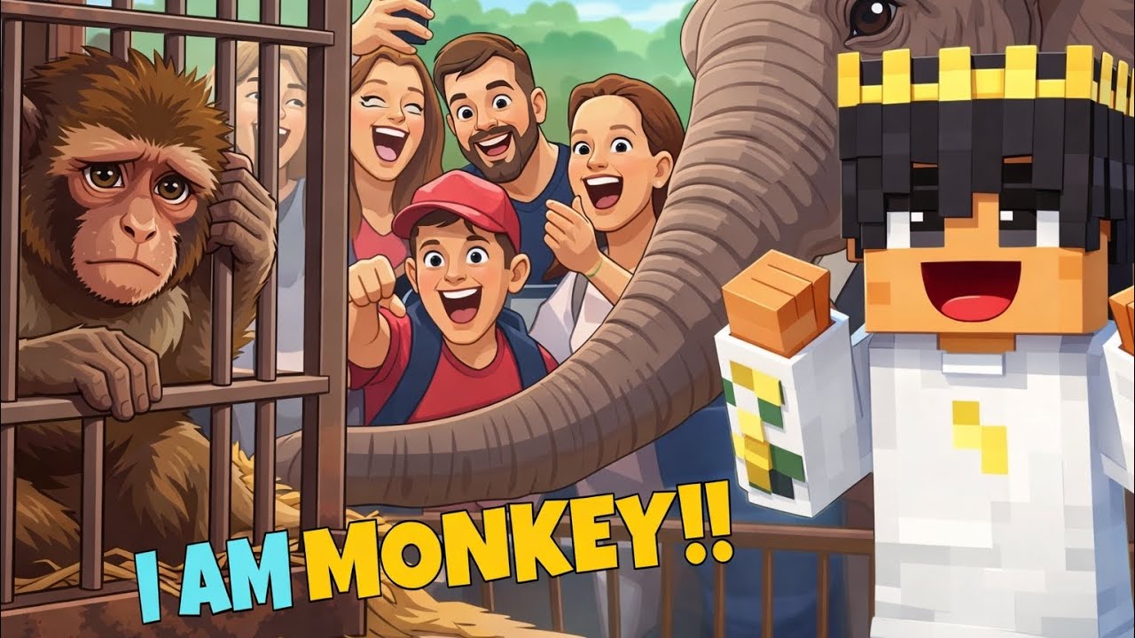 I BECAME A MONKEY IN A ZOO🐒