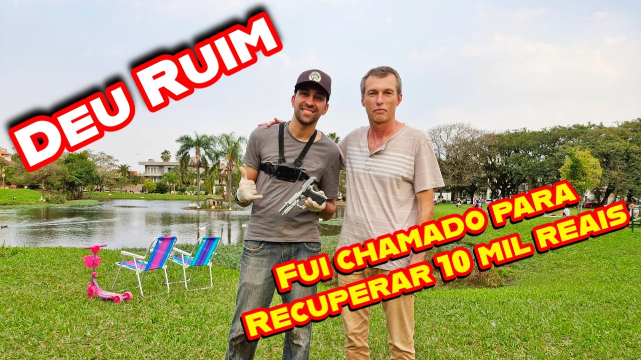 Deu Ruim Ex Policial Perdeu a Pistola e Meliantes Jogaram Ela no Lago