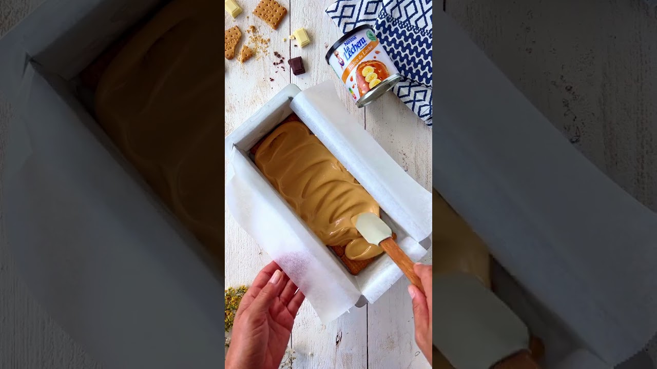 Tarta de galletas y dulce de leche - Recetas La Lechera