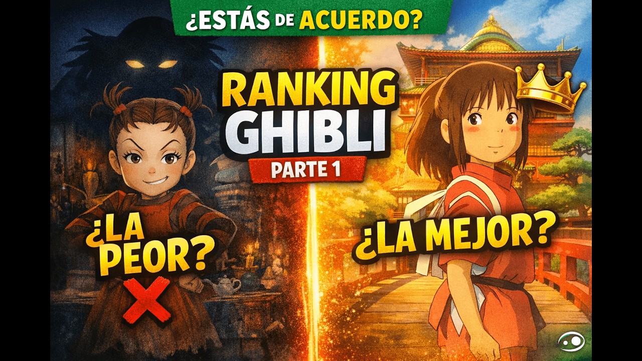 Studio Ghibli: Todas sus Películas de Peor a Mejor (Parte 1) 🎬✨