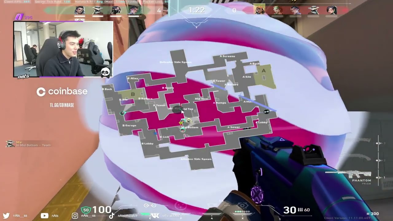 25 KILLS! NATS CYPHER SPLIT PRO RADIANT VALORANT GAMEPLAY! FULL MATCH VOD