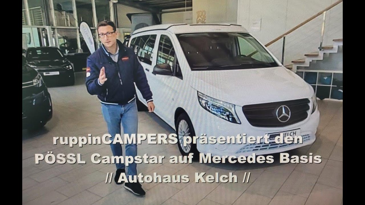 PÖSSL CampStar auf Mercedes Vito Basis in 5 min kurz präsentiert
