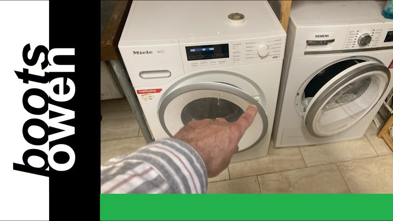 Изменение направления открывания дверцы стиральной машины Miele